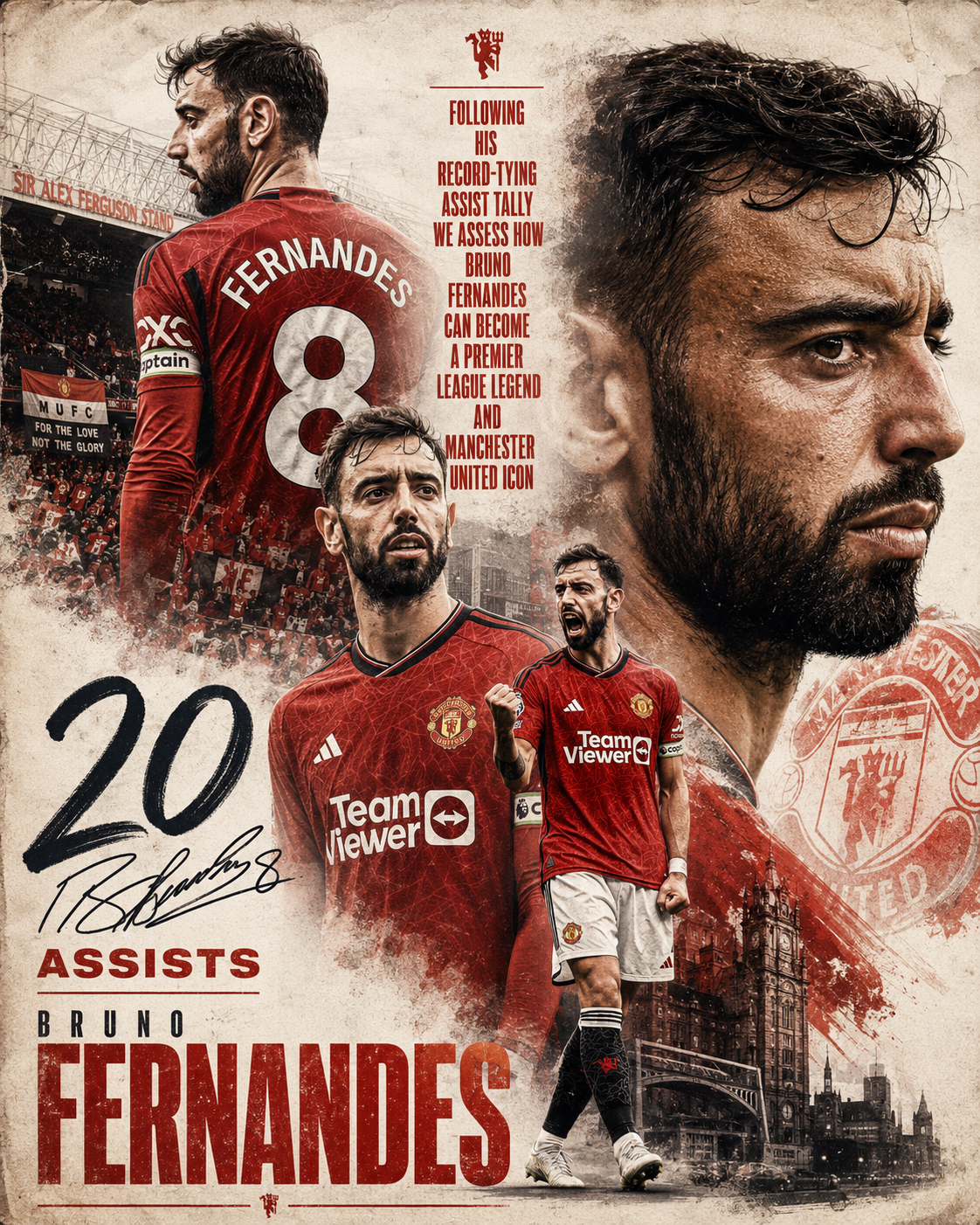 Cinematic Sports Poster of a Legendary Player — Image 2 (3:4)