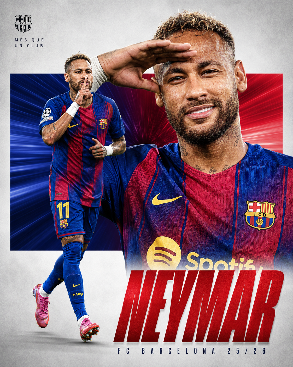 Editorial Sports Poster of an FC Barcelona Player — Image 2 (3:4)