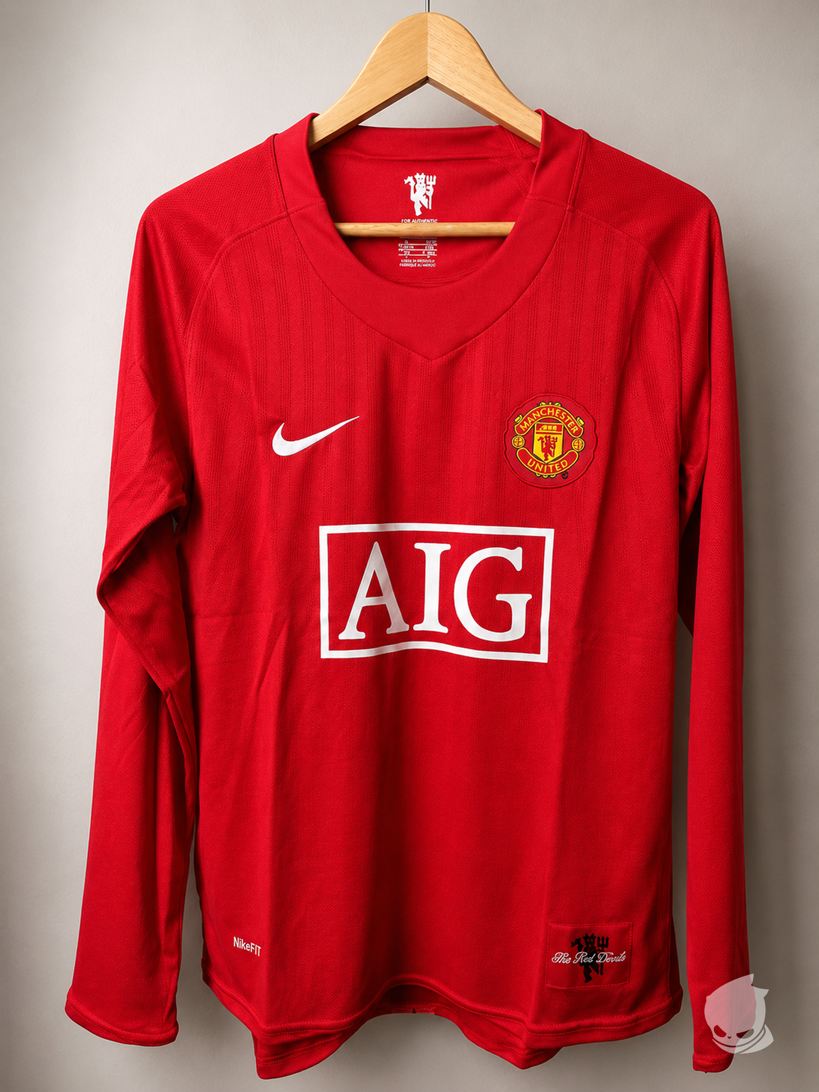 Manchester United Home 2007-08 Full Sleeve Retro