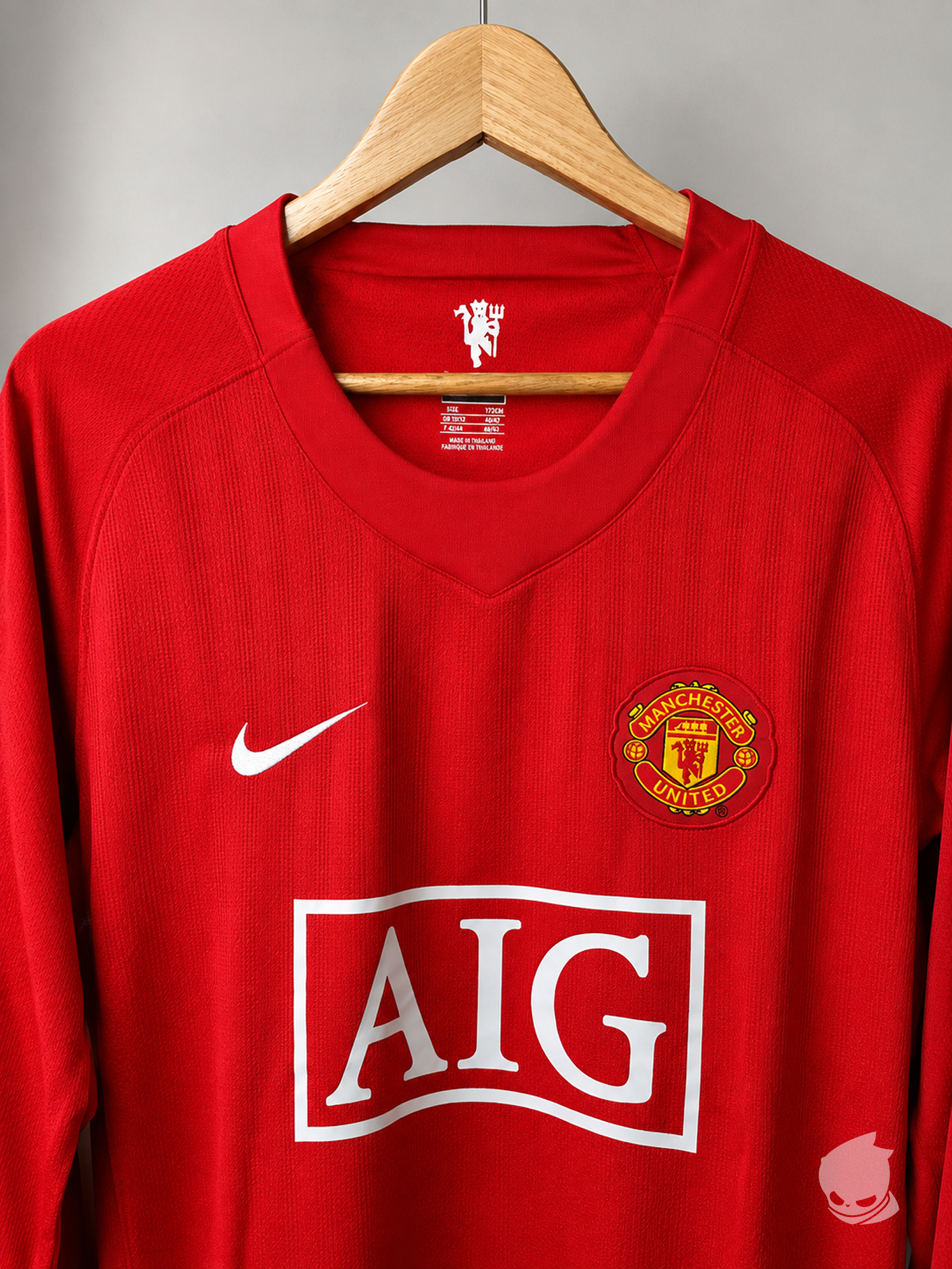 Manchester United Home 2007-08 Full Sleeve Retro