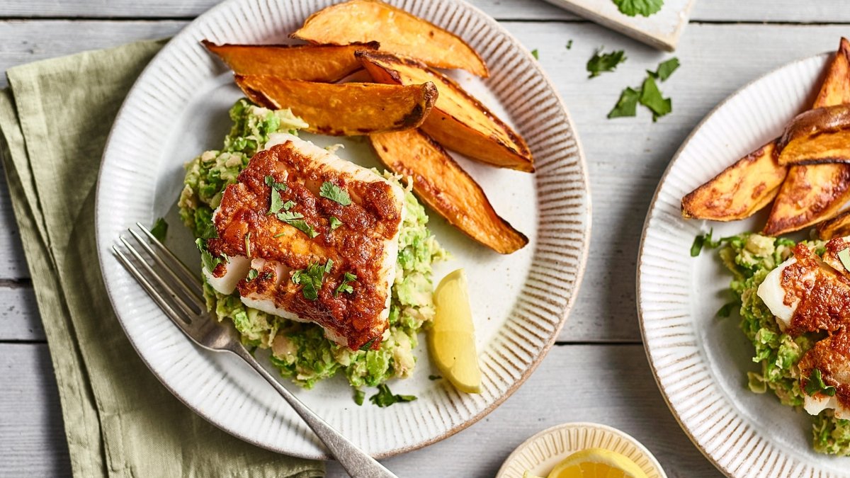 Curried Cod and Crushed Peas Perfect Summer Meal - summer curried cod