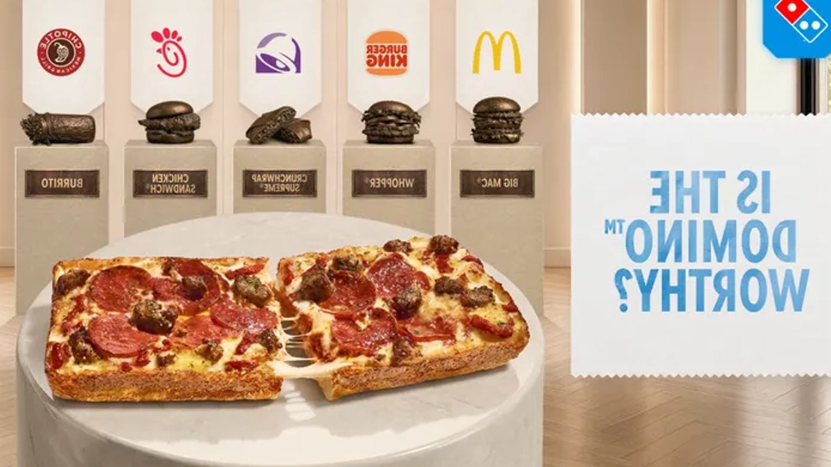 Domino's Takes on Big Mac, Whopper with Pizza - domino's pizza