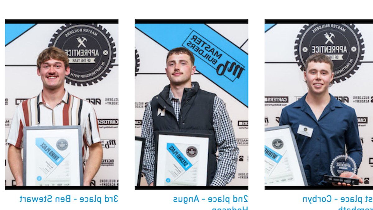 Manawatu Apprentices Honoured - apprentice of the year