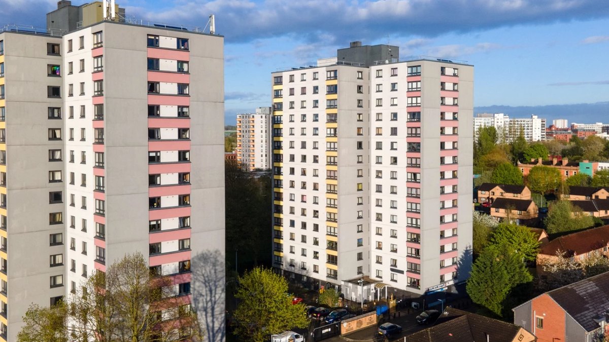 Riverbank Tower and Newbank Tower.