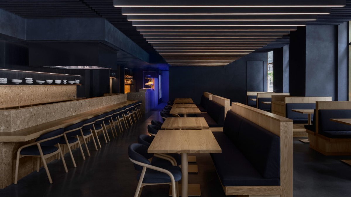 Modern Japanese Steakhouse in Toronto Features Denim-Inspired Design - modern japanese steakhouse