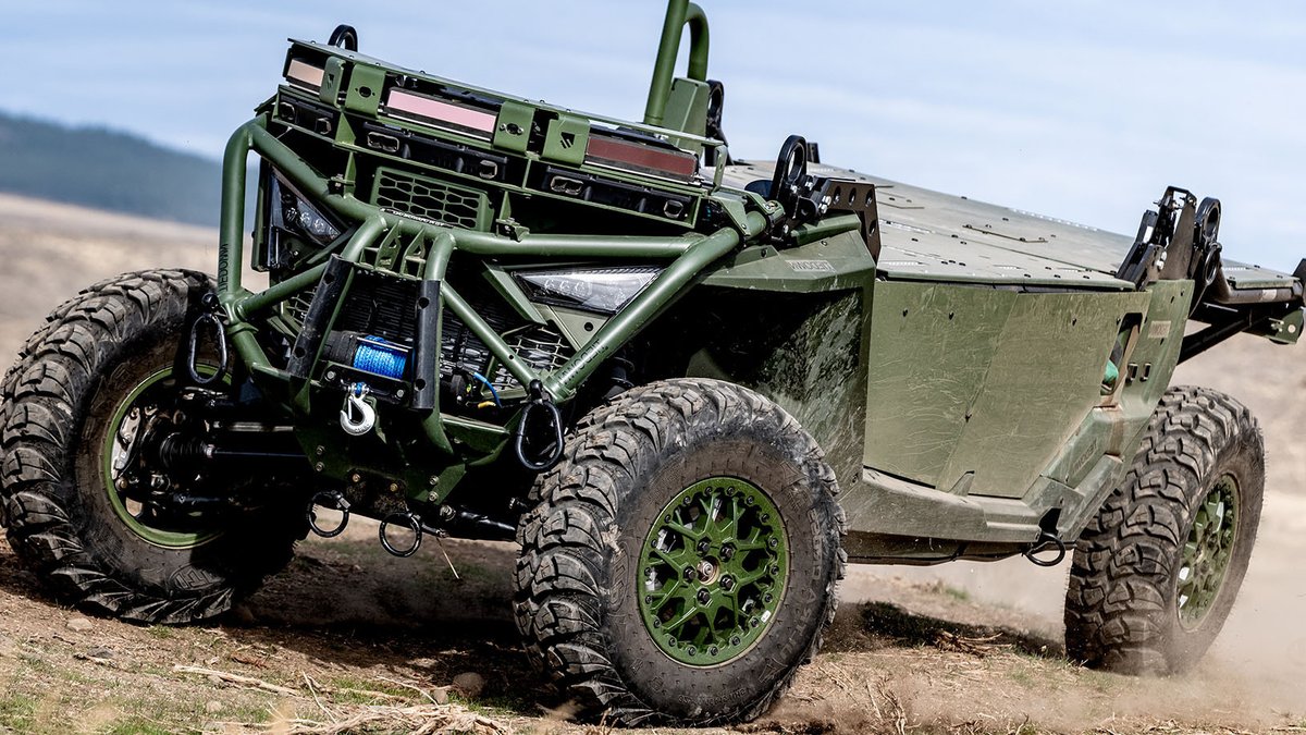 Overland AI’s IBEX vehicle at the company’s proving grounds. (Overland AI Photo).