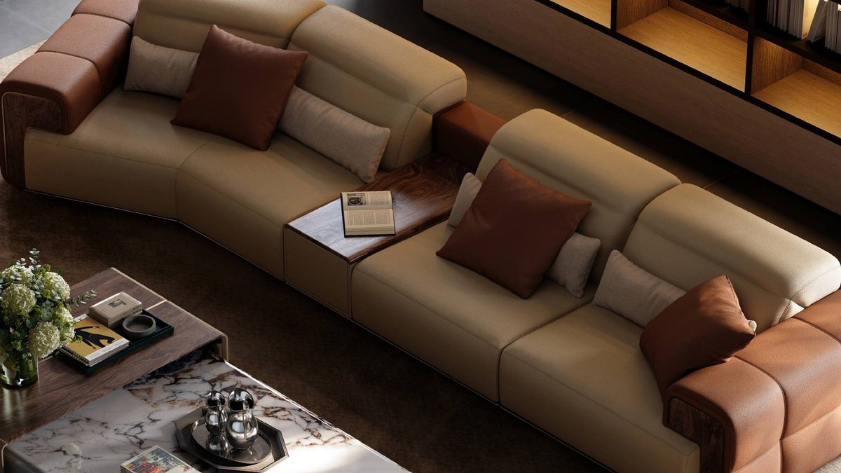 Eureka’s Arundel blends walnut and leather for bold, lasting furniture - walnut leather furniture