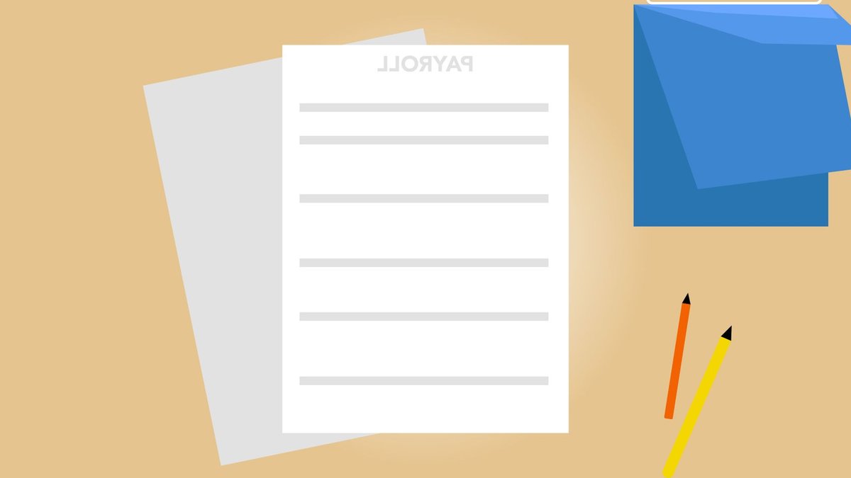 Workday Deploys Autonomous AI Agents for Finance and HR Vector illustration of payroll documents placed on beige desk near pencils and blue black calendar.