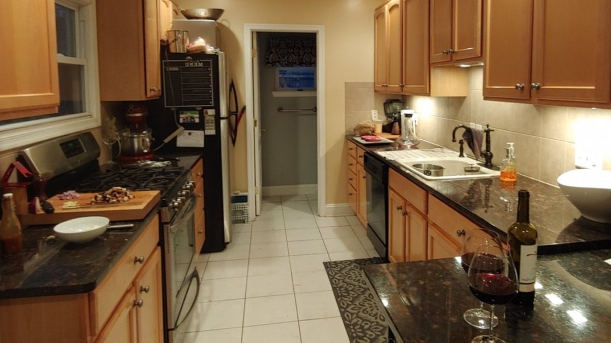 Homeowner Refreshes Kitchen with Gray-Sprayed Oak Cabinets - homeowner refreshes