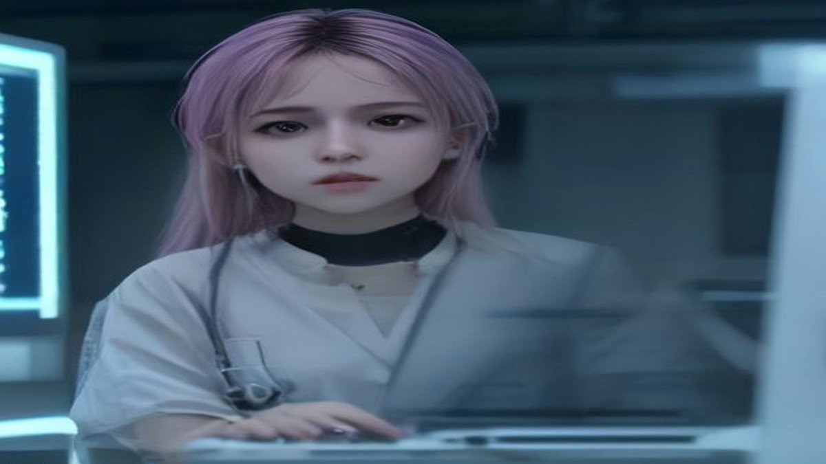 Hospital AI computer system.