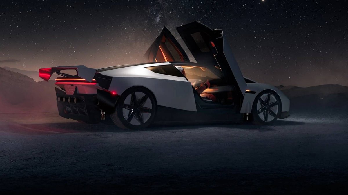 Tesla unveils futuristic Roadster with flight-capable variants - tesla roadster flight