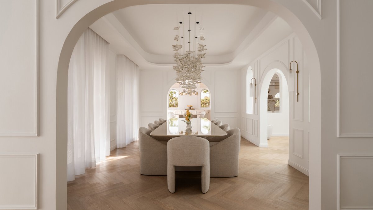 Dubai Villa Redesigned as Light-Filled White Arcade Dubai Villa Redesigned as Light-Filled White Arcade - white arcade