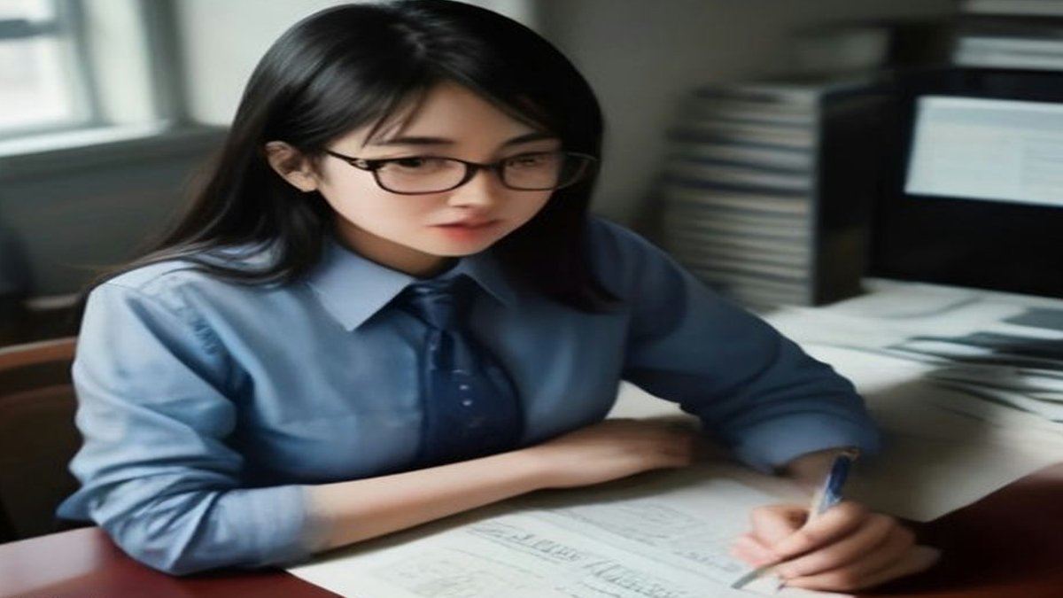 Accountant at a desk.
