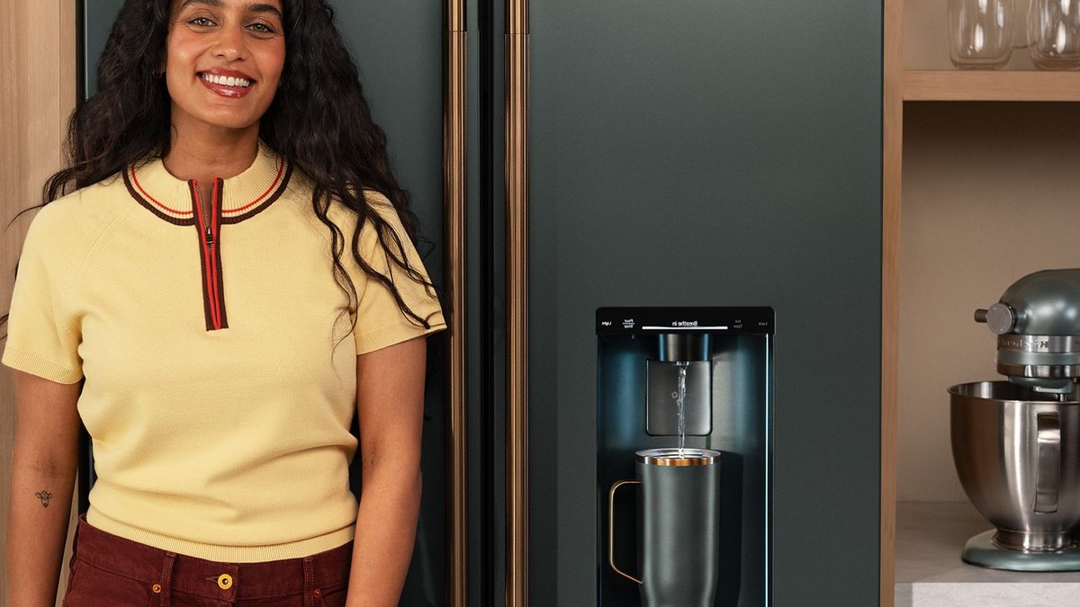 KitchenAid and Corkcicle Unveil Meditation Fridge with Hands-Free Water Dispenser KitchenAid and Corkcicle Unveil Meditation Fridge with Hands-Free Water Dispenser - mindfulness fridge