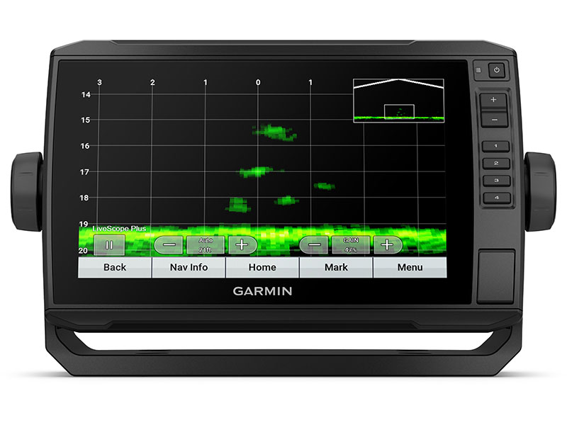 ECHOMAP™ UHD2 93 sv LiveScope™ Plus Ice Fishing Bundle LI