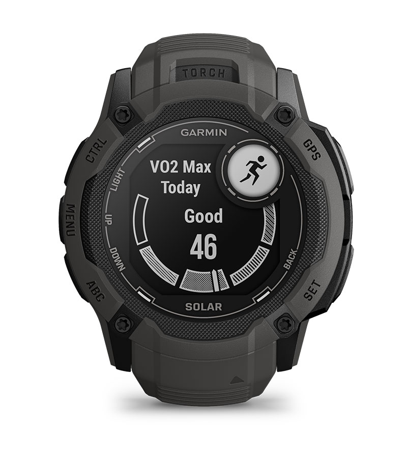 Garmin Instinct 2X Solar Rugged GPS Smartwatch with Built-In Flashlight