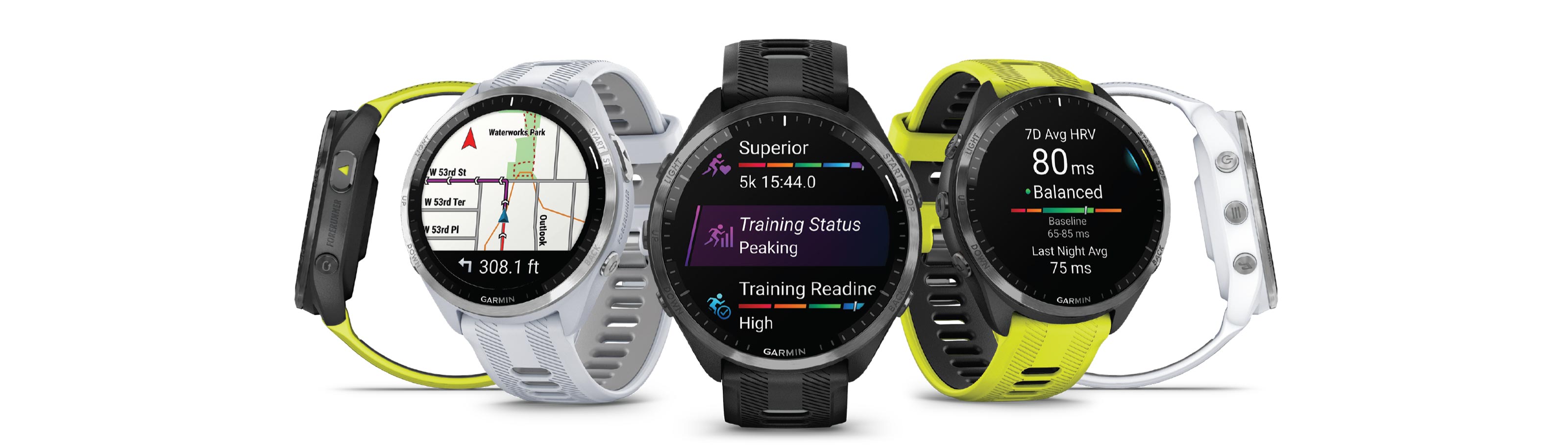 Garmin Forerunner® 965 - Reloj inteligente para correr, pantalla AMOLED  colorida, métricas de entrenamiento e información de recuperación