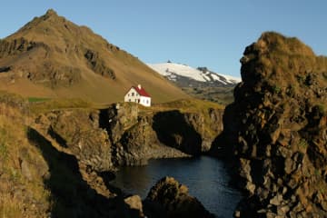 Stapafell, volcanic mountain in Snaefellsnes