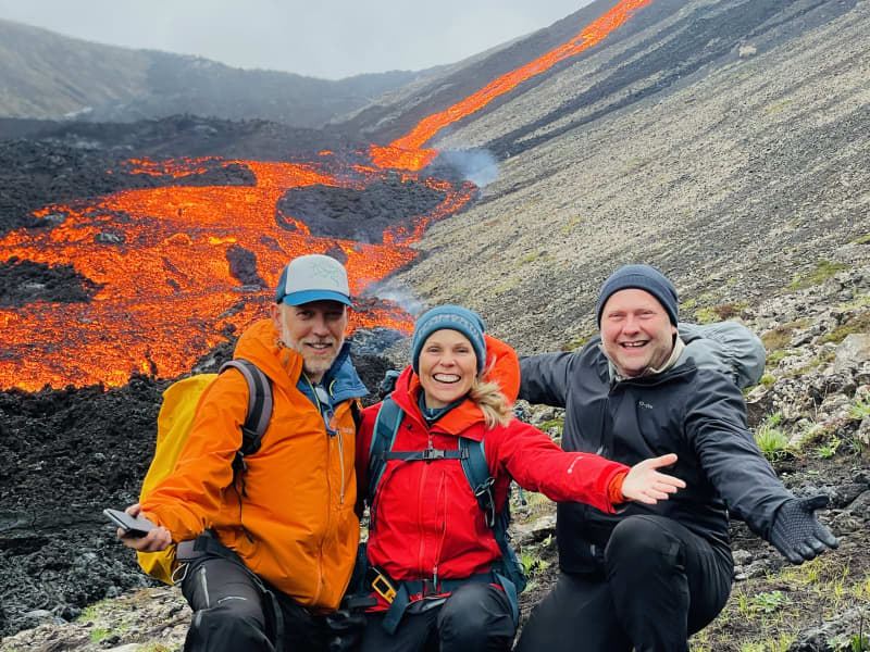 volcano eruption tour iceland