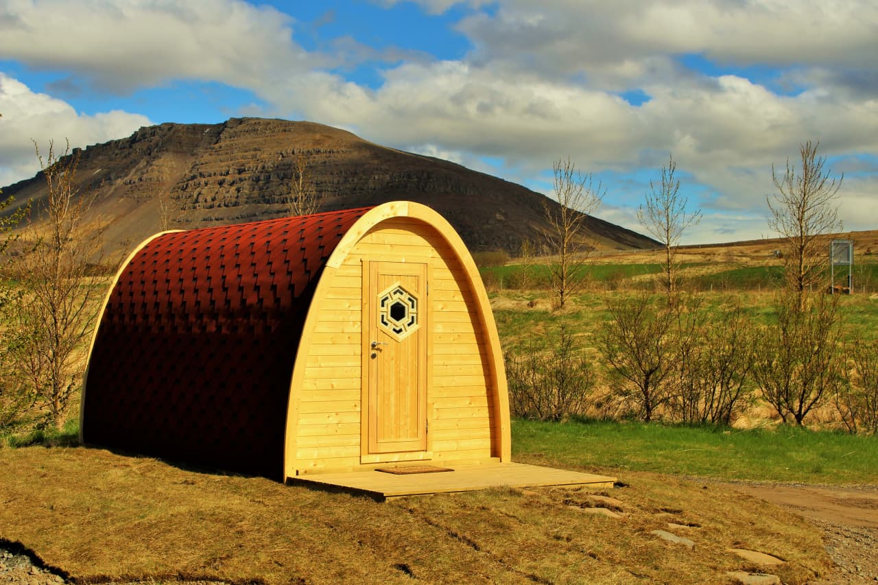 Fossatun Pod Village Visit West Iceland