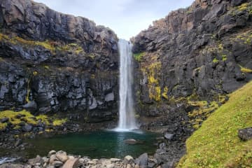 Búðará Canyon and Waterfall