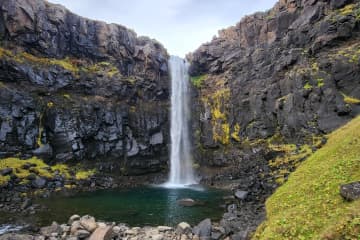 Búðará Canyon and Waterfall