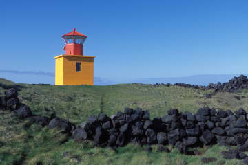 Ondverdarnes, Lighthouse, in Snaefellsnes. 