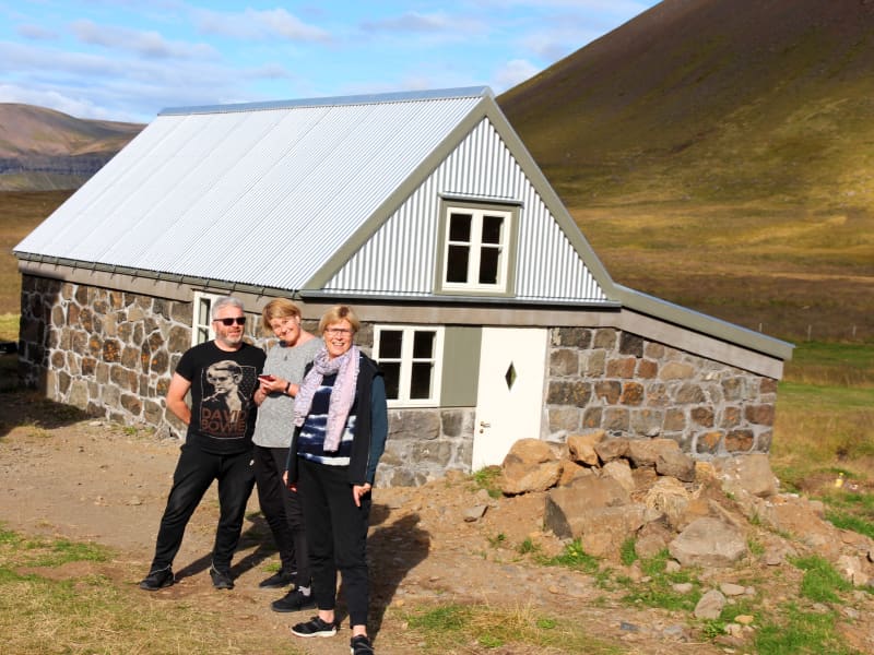 endurbyggt mjólkurhús í Ólafsdal