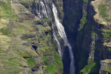 Glymur, waterfall in Hvalfjord