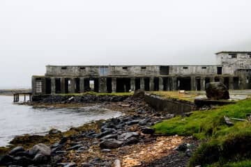 The deserted Herring Factory in Ingólfsfjörður