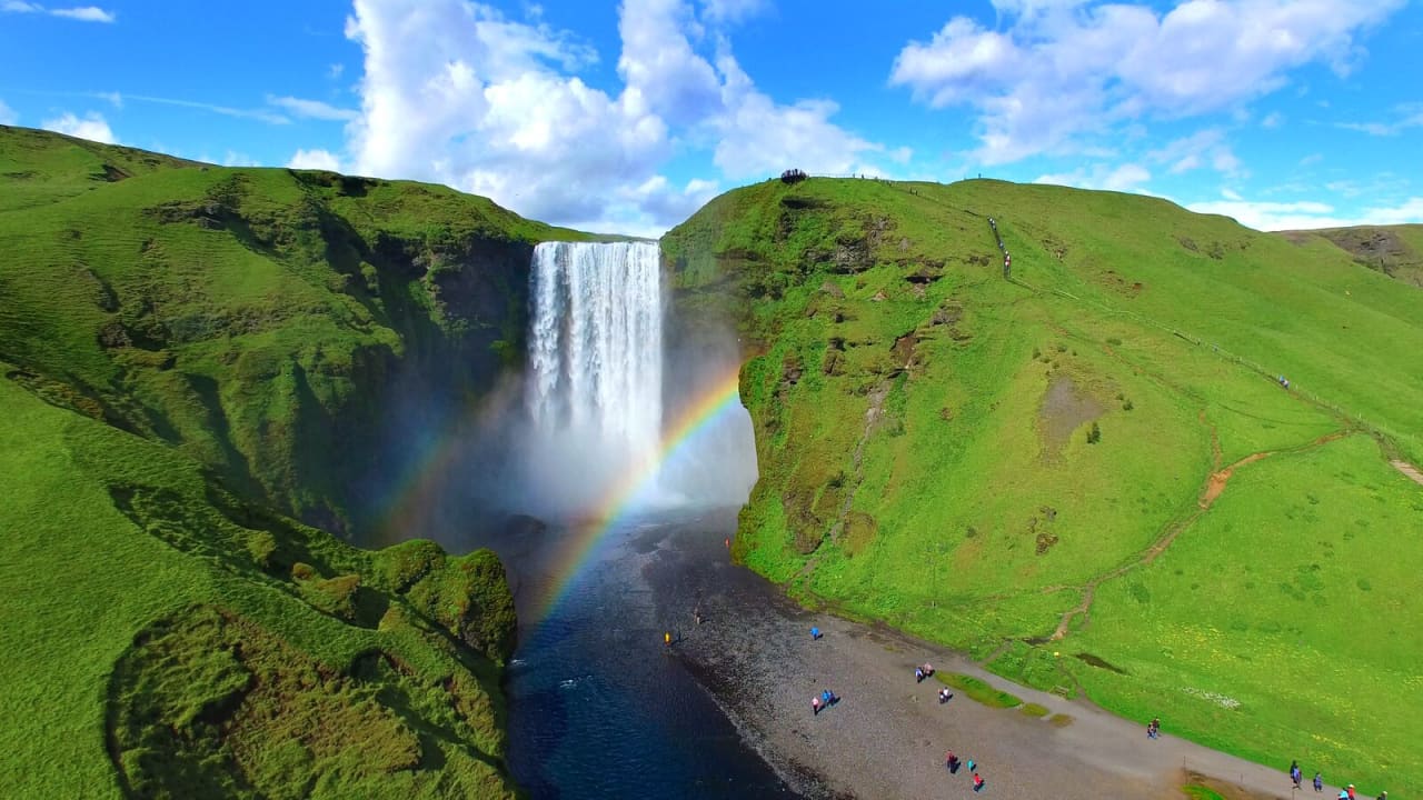 Icelandic waterfall