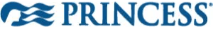 Princess Cruises logo with blue wave and text wordmark