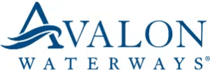 Avalon Waterways logo with blue wave design and text