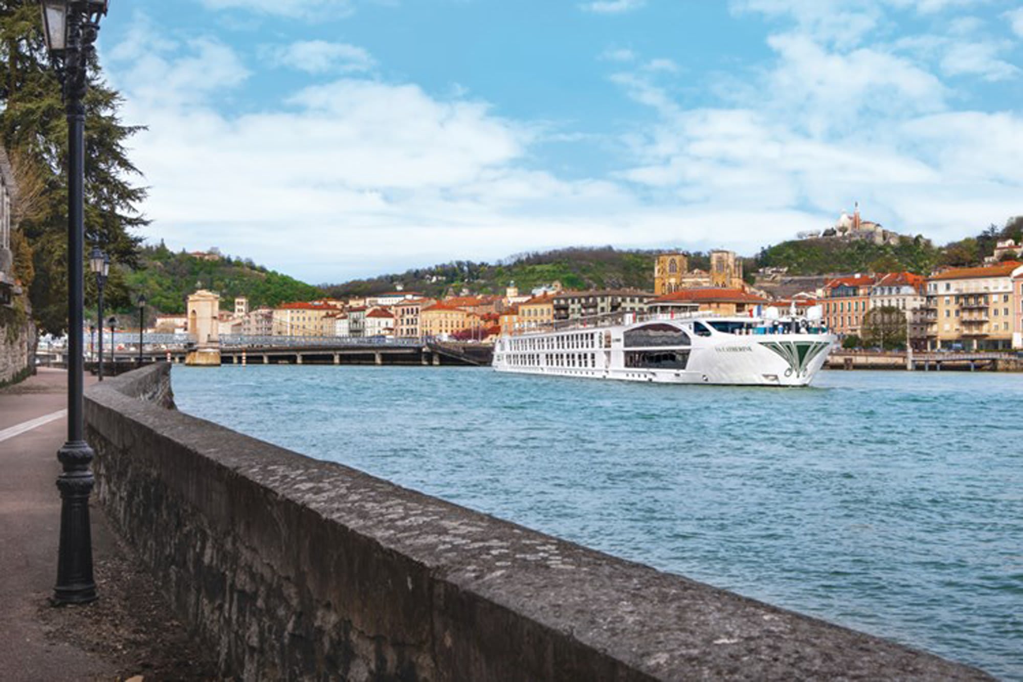 U River Cruises boutique ship on a European river with contemporary design and social atmosphere