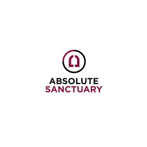 Absolute Sanctuary logo with arch icon in circle and text below