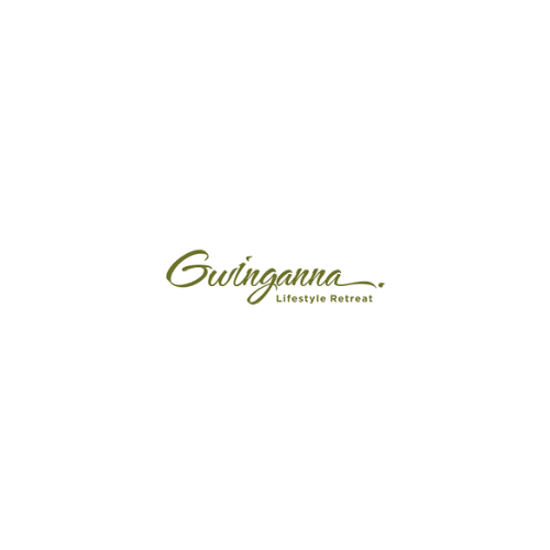 Gwinganna Lifestyle Retreat logo with script text and tagline