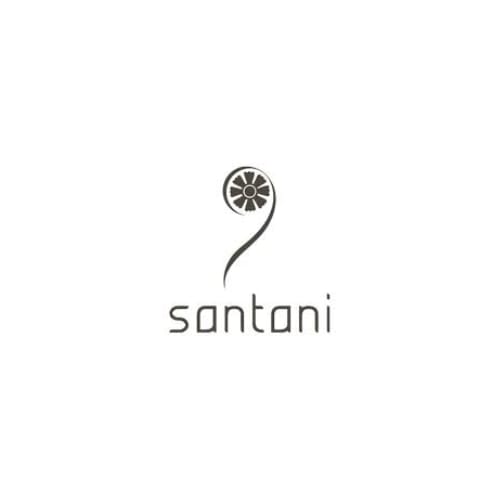 Santoni logo with stylized lemon character and brand name