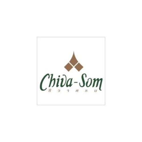 Chiva-Som wellness resort logo with diamond symbol and Thai script