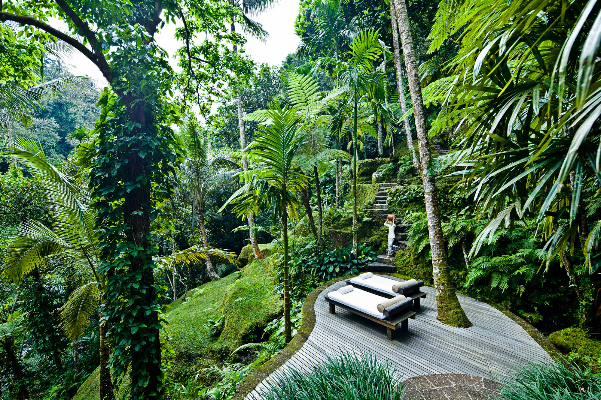 mm881_Como_CSE_2013 COMO Shambhala Estate water garden and sacred spring surrounded by lush tropical jungle