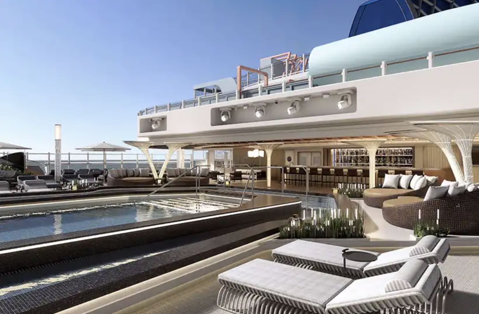 Main Pool Deck, Norwegian Aqua, Prima Class, NCL