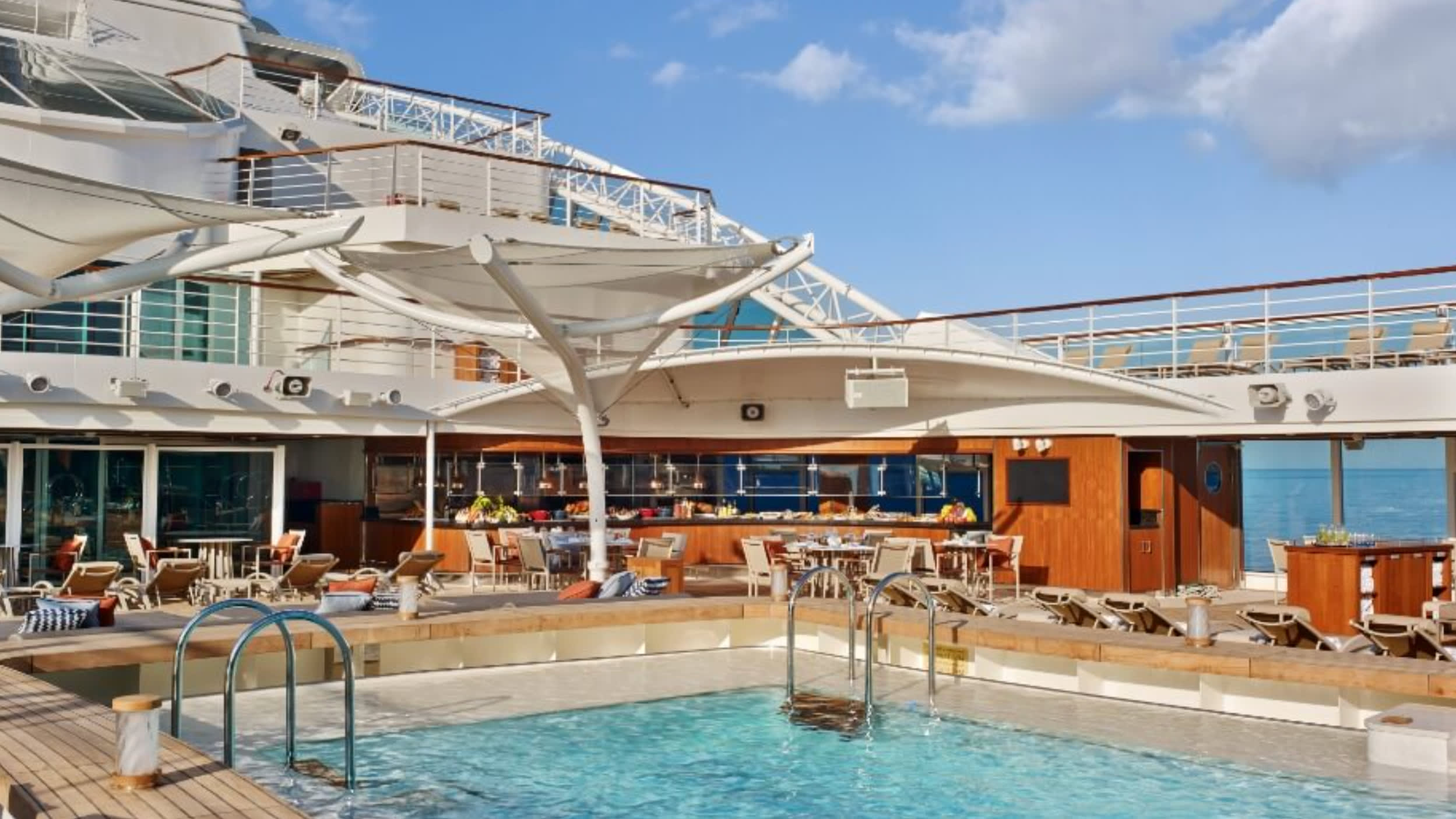 A Closer Look at the Patio Onboard a Seabourn Cruise Ship