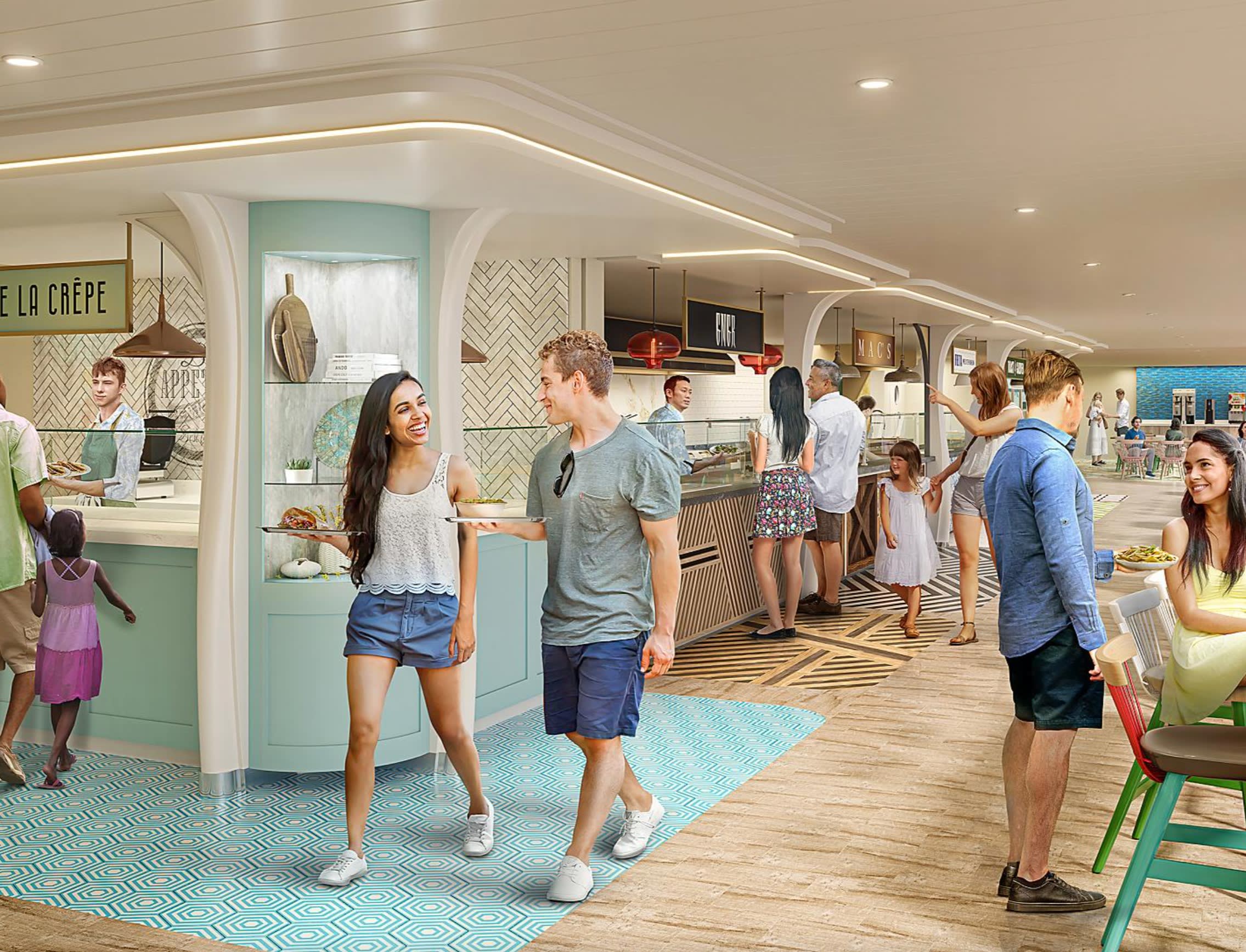 AquaTheater, AquaDome, Icon of the Seas, Icon Class, Royal Caribbean, AquaDome Market