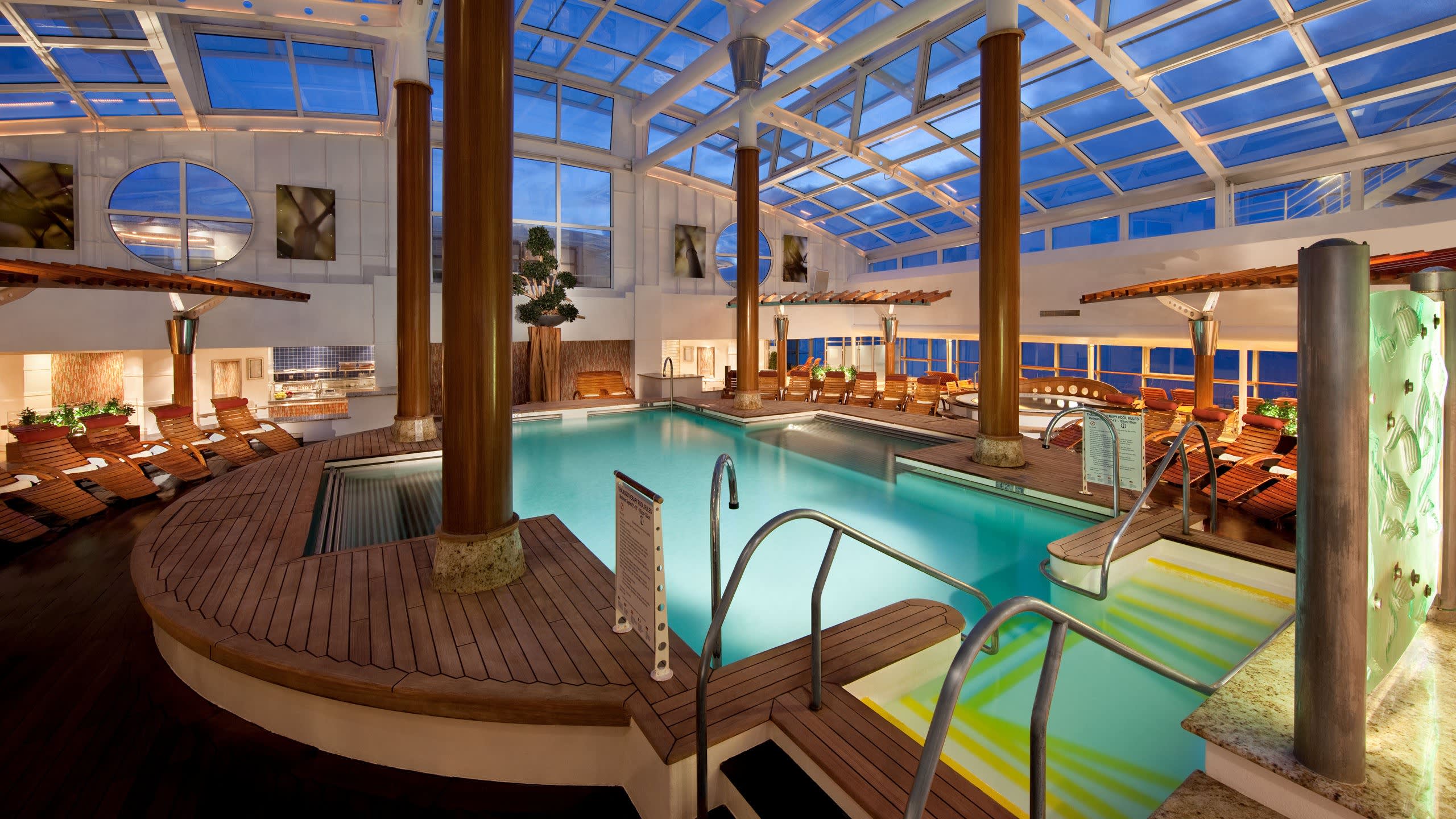 Celebrity Infinity Solarium Solarium & Spa Café on Celebrity Infinity