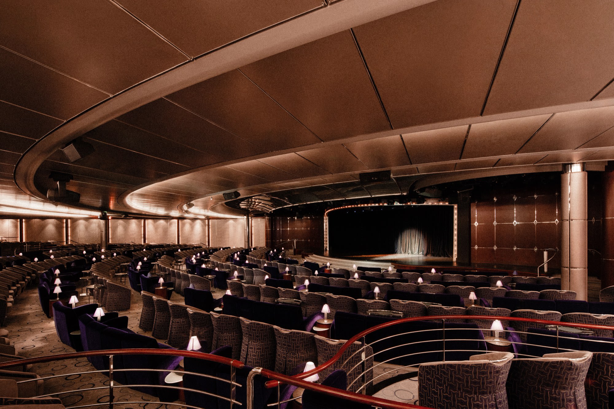 Crystal Serenity Galaxy Lounge Theater Galaxy Lounge show theater aboard Crystal Serenity