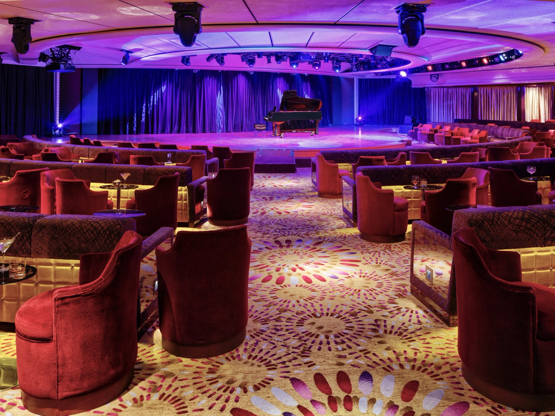 Galaxy Lounge on Crystal Symphony