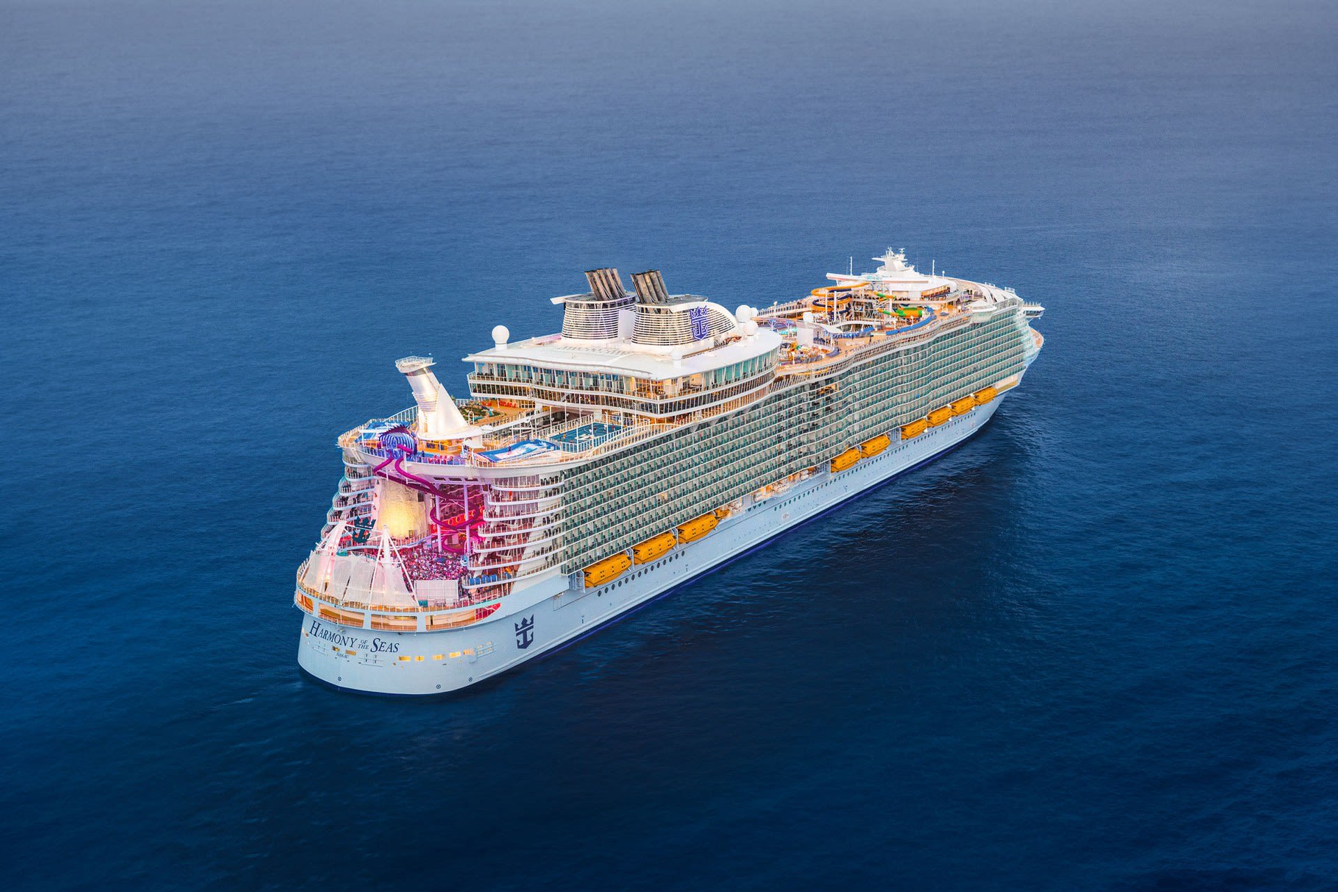 Harmony Of The Seas Amplified Bow Aerial The Solarium on Harmony of the Seas