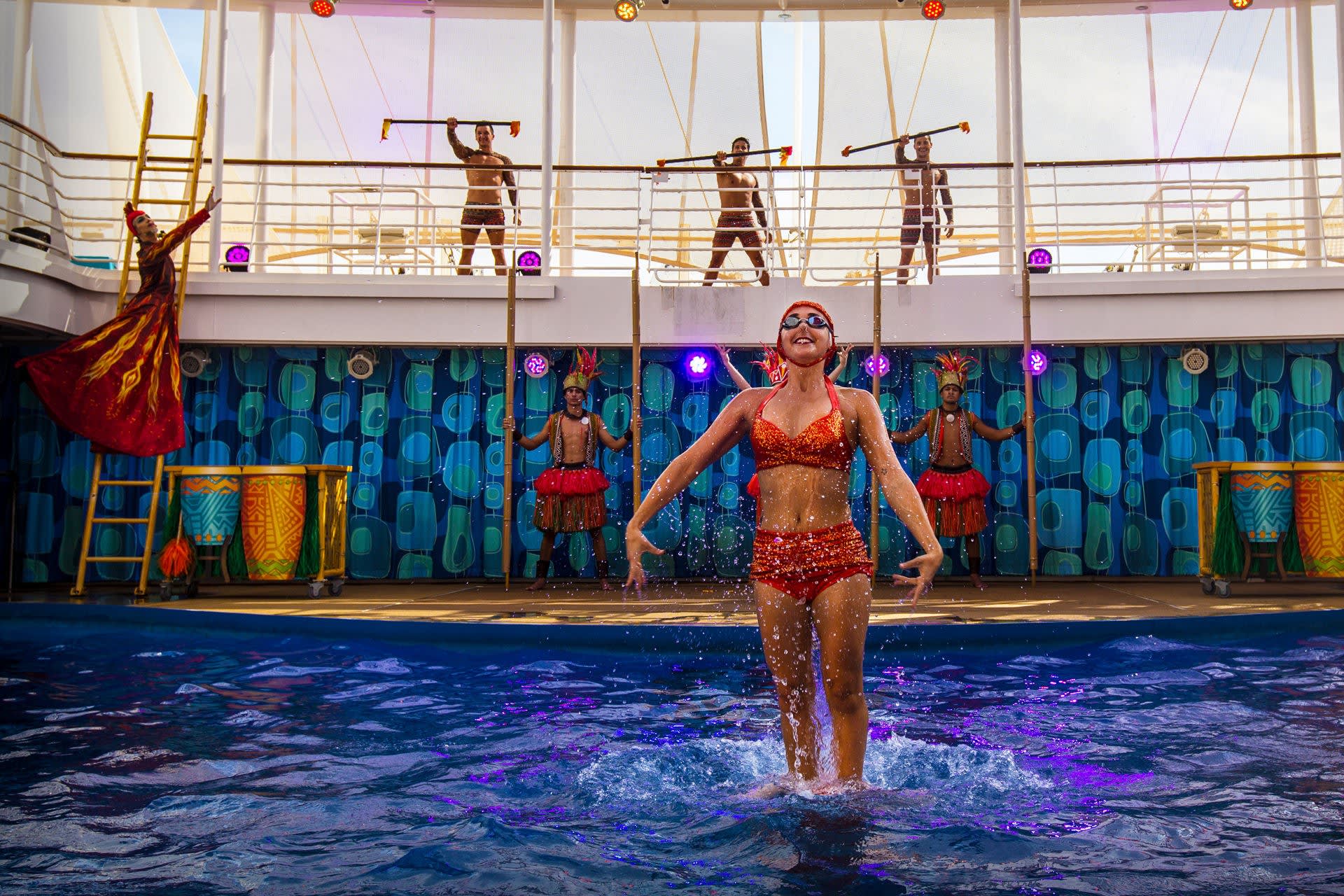 Harmony Of The Seas Aquatheater Show Boardwalk & AquaTheater on Harmony of the Seas