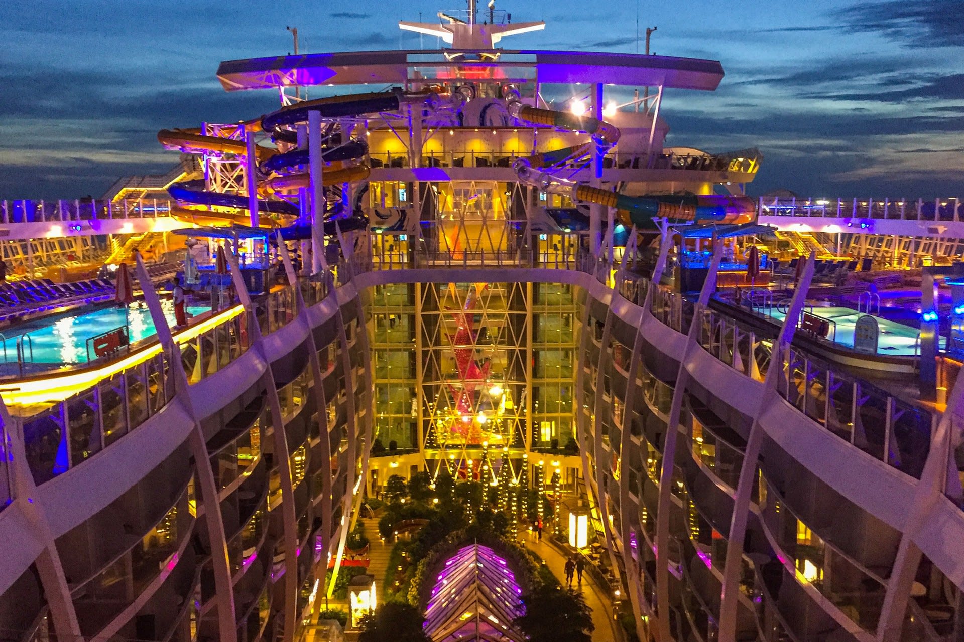 Harmony Of The Seas Pool Deck Night Pool Deck & The Perfect Storm on Harmony of the Seas