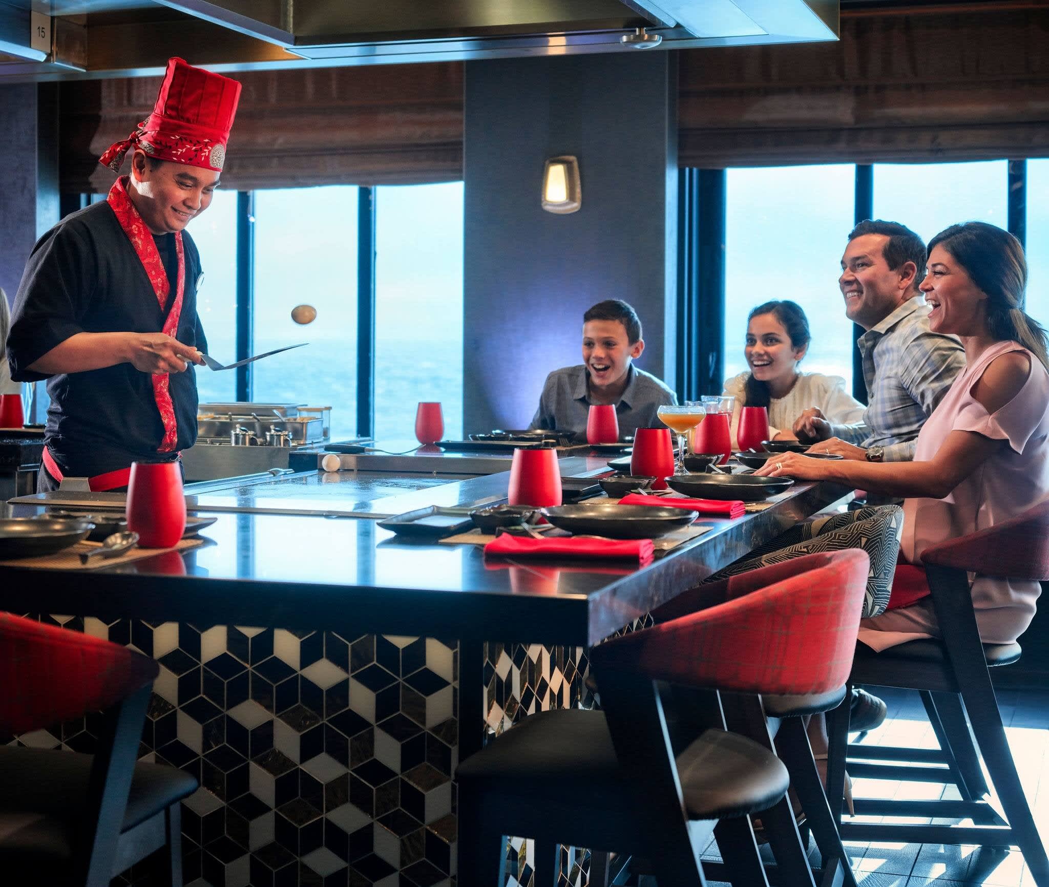Teppanyaki on Norwegian Bliss