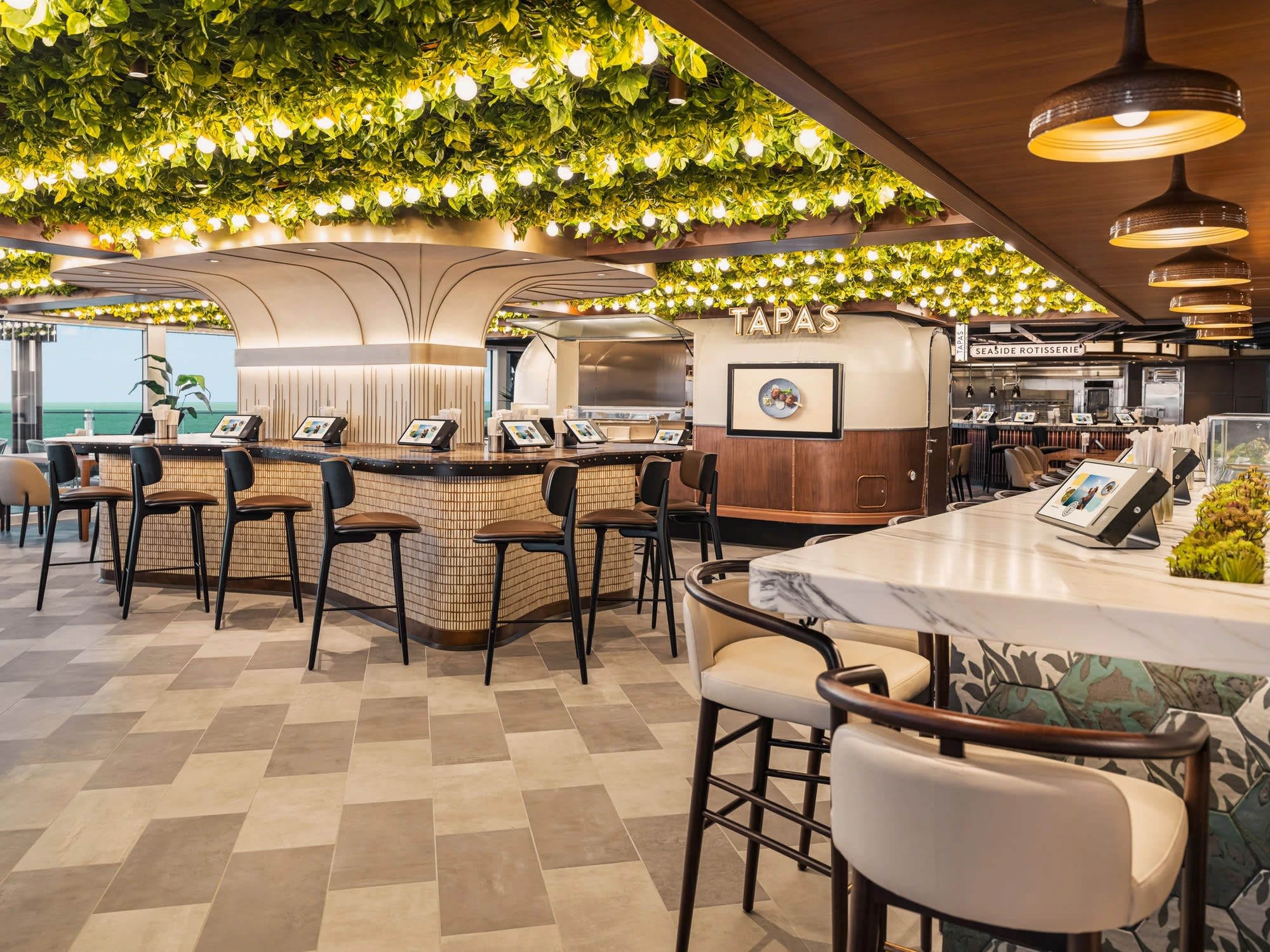 Indulge Food Hall on Norwegian Luna